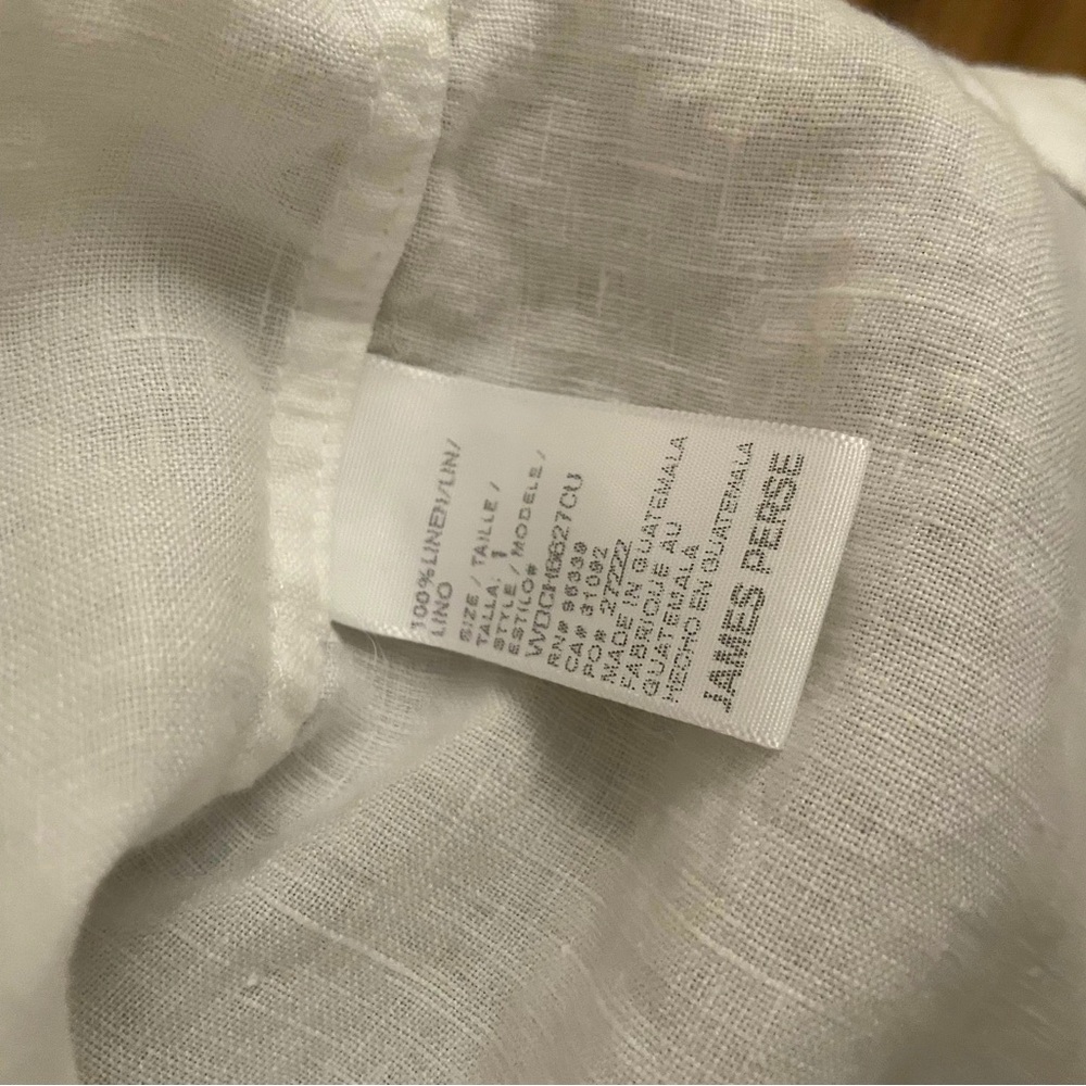 James Perse White linen Mini Dress - Picture 4 of 4